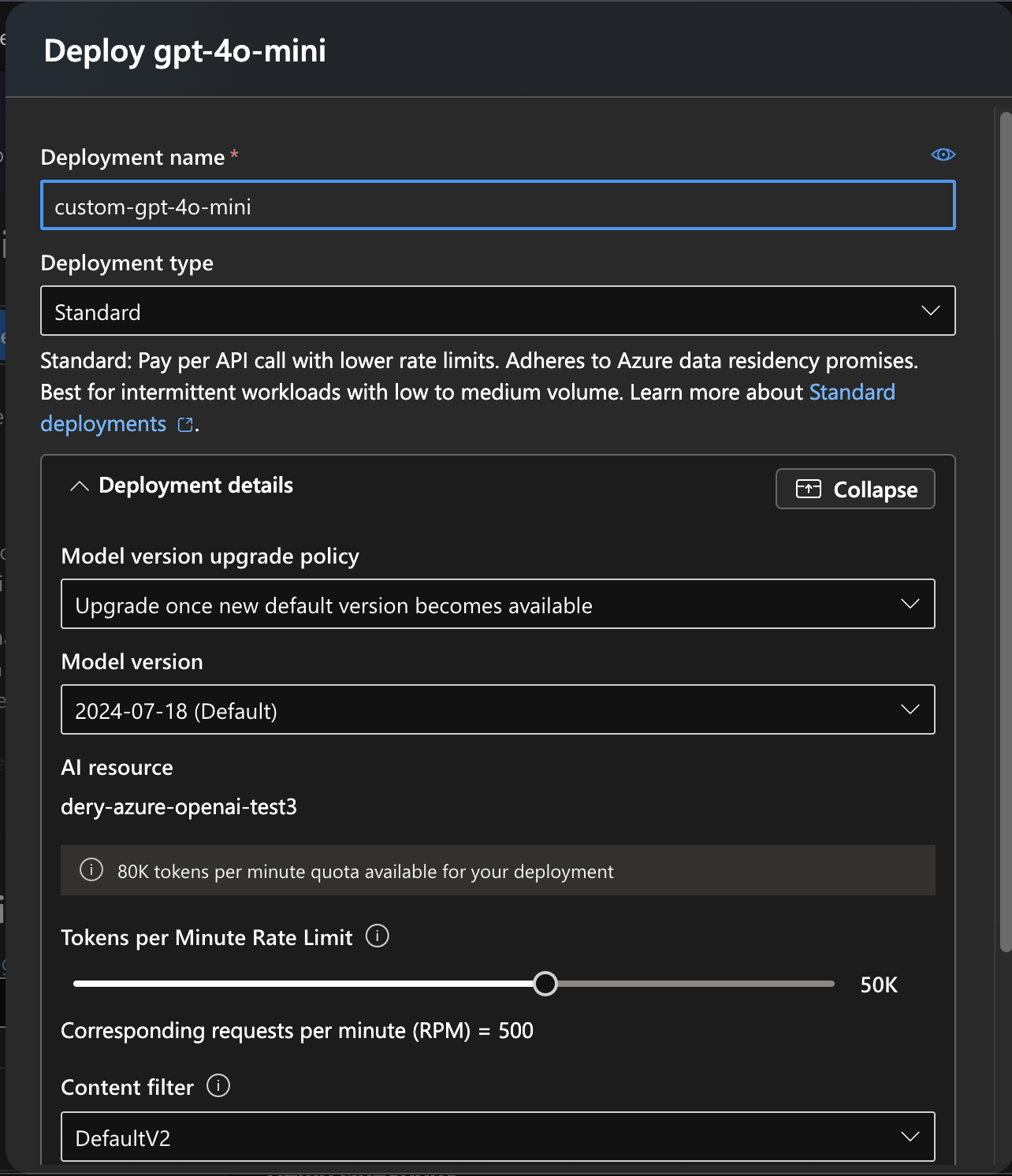 Model Deployment in Microsoft Foundry UI